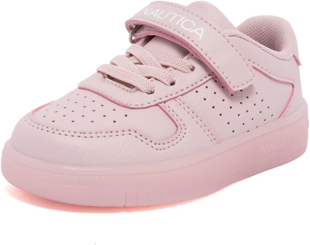 

Кроссовки Nautica для девочек с регулируемым ремешком и эластичными банджи-ремешками, Удобная повседневная обувь (малыши/дети младшего возраста), розовый