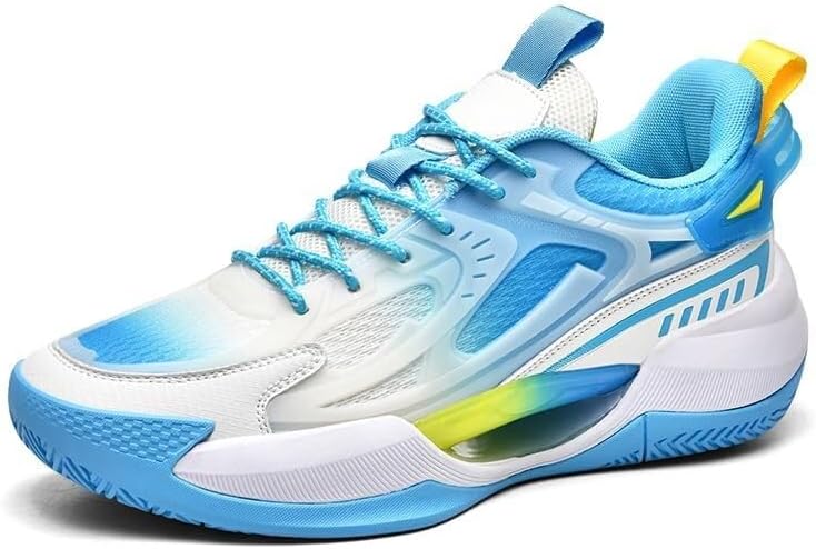 

Мужские баскетбольные кроссовки низкие с дышащей, удобной, амортизирующей, противоскользящей, модной спортивной обувью для улицы и ходьбы Generic, синий