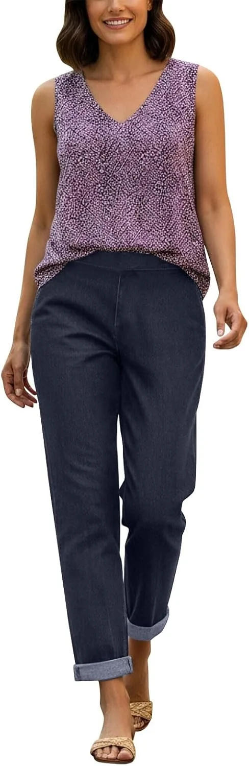 

Женские джинсы Casual Wide Leg с высокой посадкой и прямыми штанинами