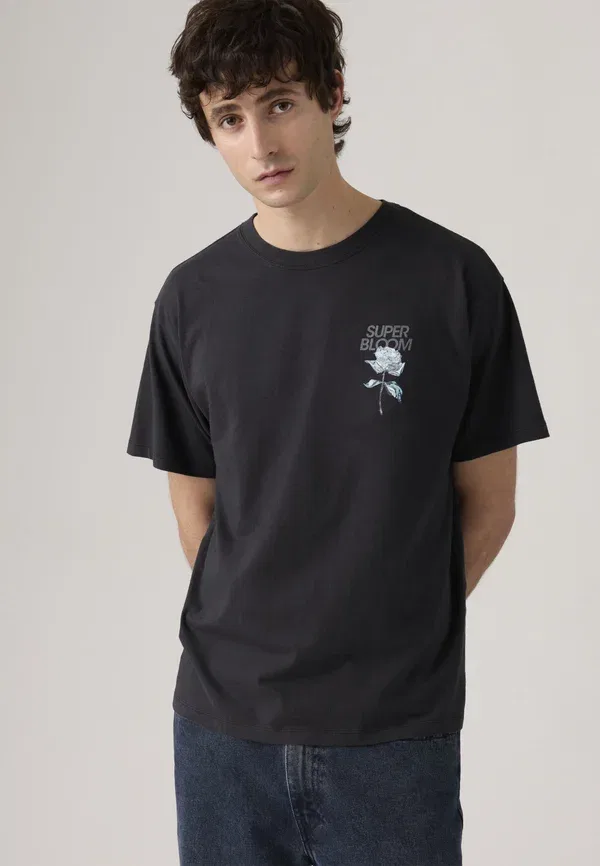 Футболка Levi'S Vintage fit graphic tee print, цвет черный — фото 3