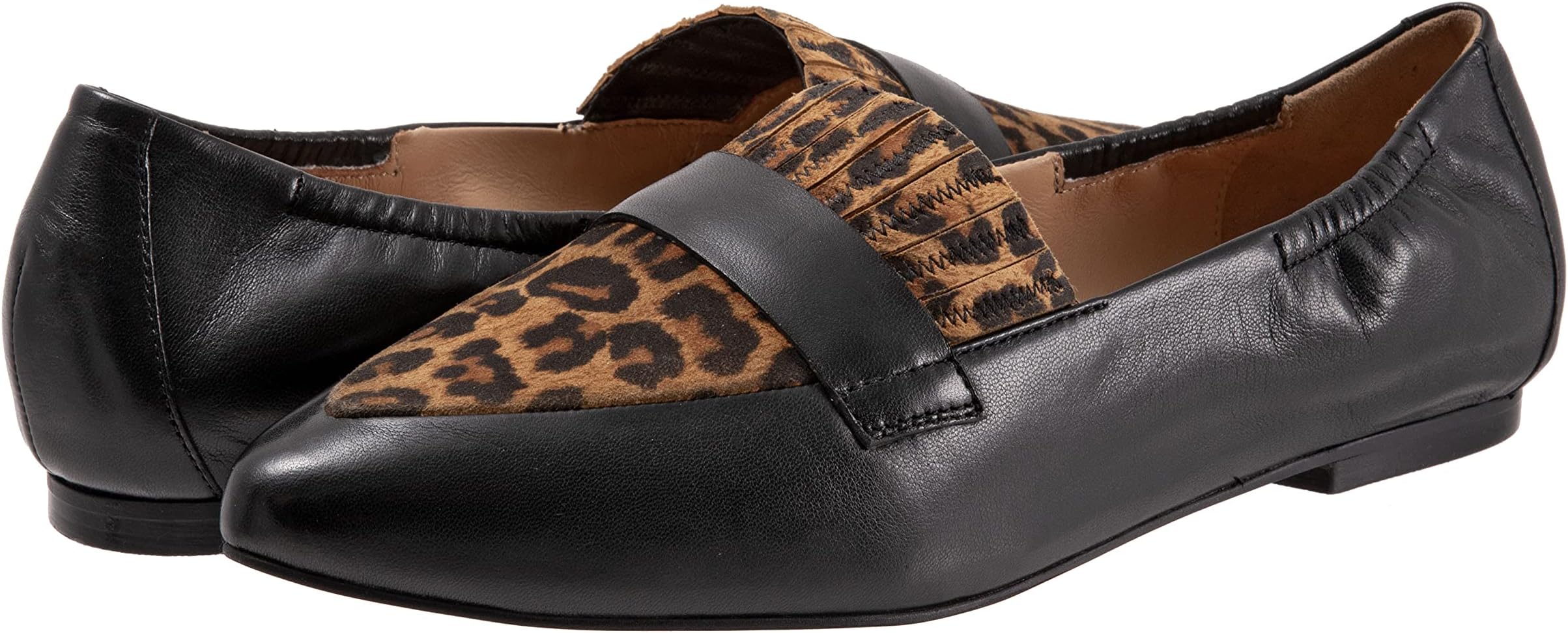 

Лоферы Trotters Emotion, цвет Black/Tan Cheetah