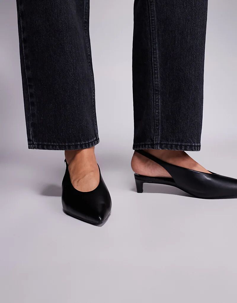 Туфли Public Desire Wide Fit Saskia на каблуке-рюмочке черного цвета — фото 3