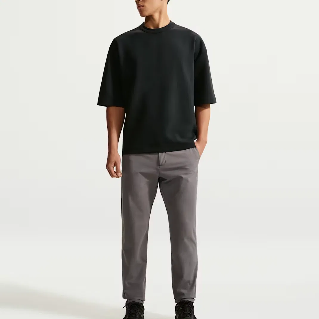 Футболка Dri Fit Quick Dry мужская Nike, Black/Black/Dark Smoke Gray — фото 3