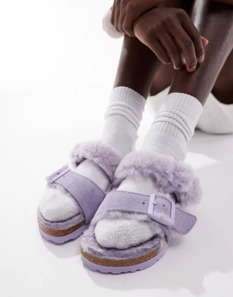 Сиреневые сандалии Teddy Borg Birkenstock Arizona