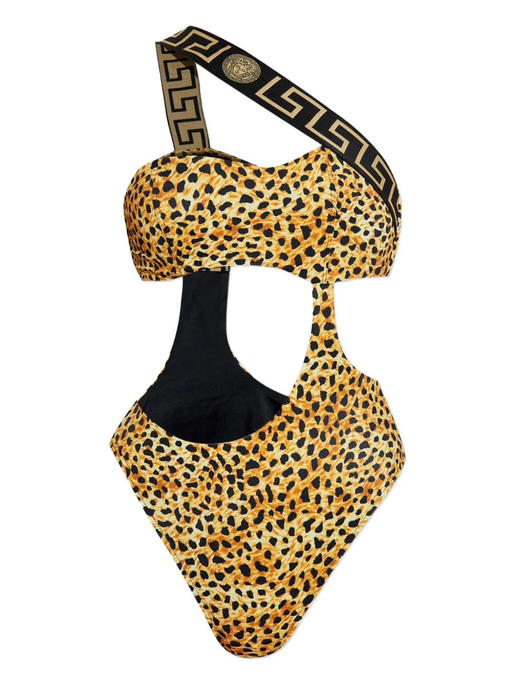 

Купальник с узором Greca VERSACE, желтый