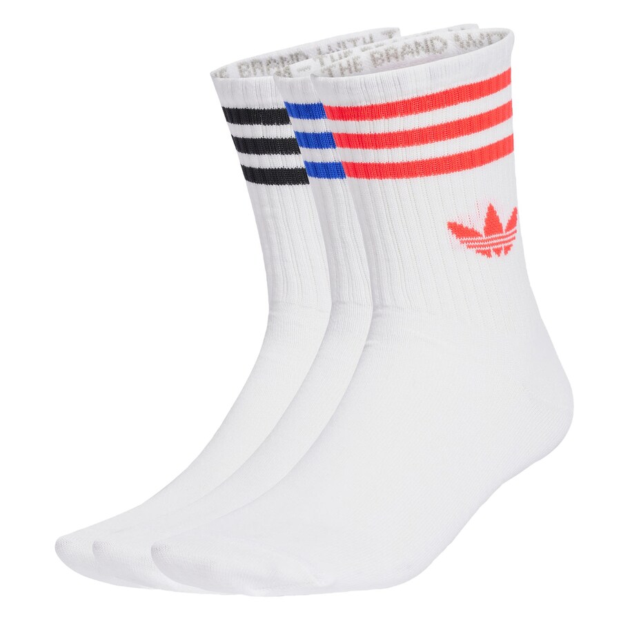 

Носки ADIDAS ORIGINALS 3-Stripes Crew 3 Pairs, White