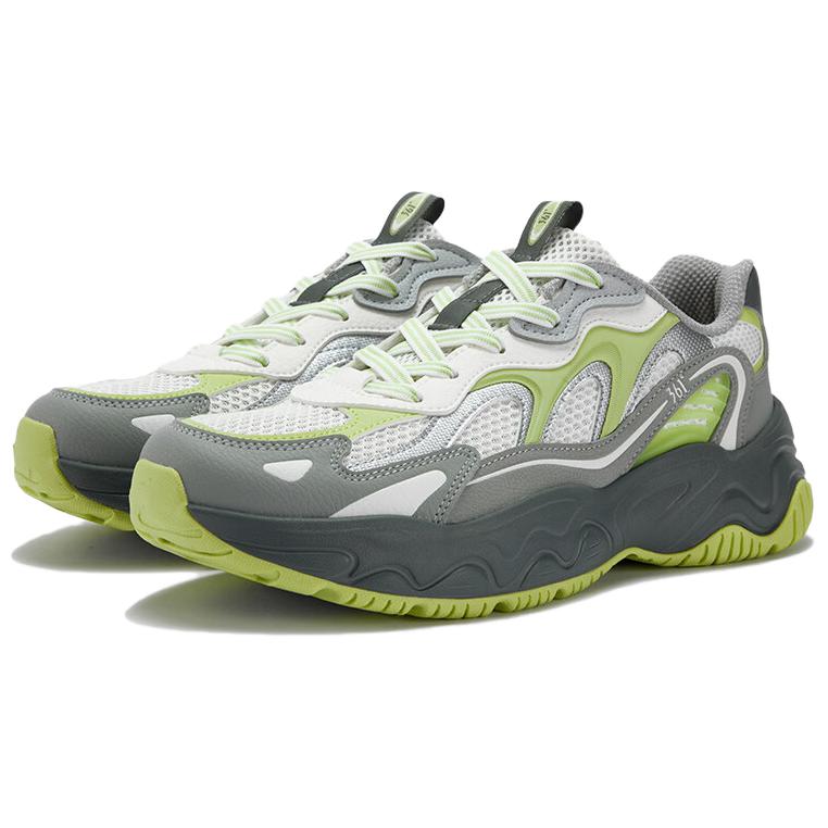 Кроссовки мужские Casual низкие Tracing Breeze Abrasion Resistant Breathable 361°, белый серый — фото 4