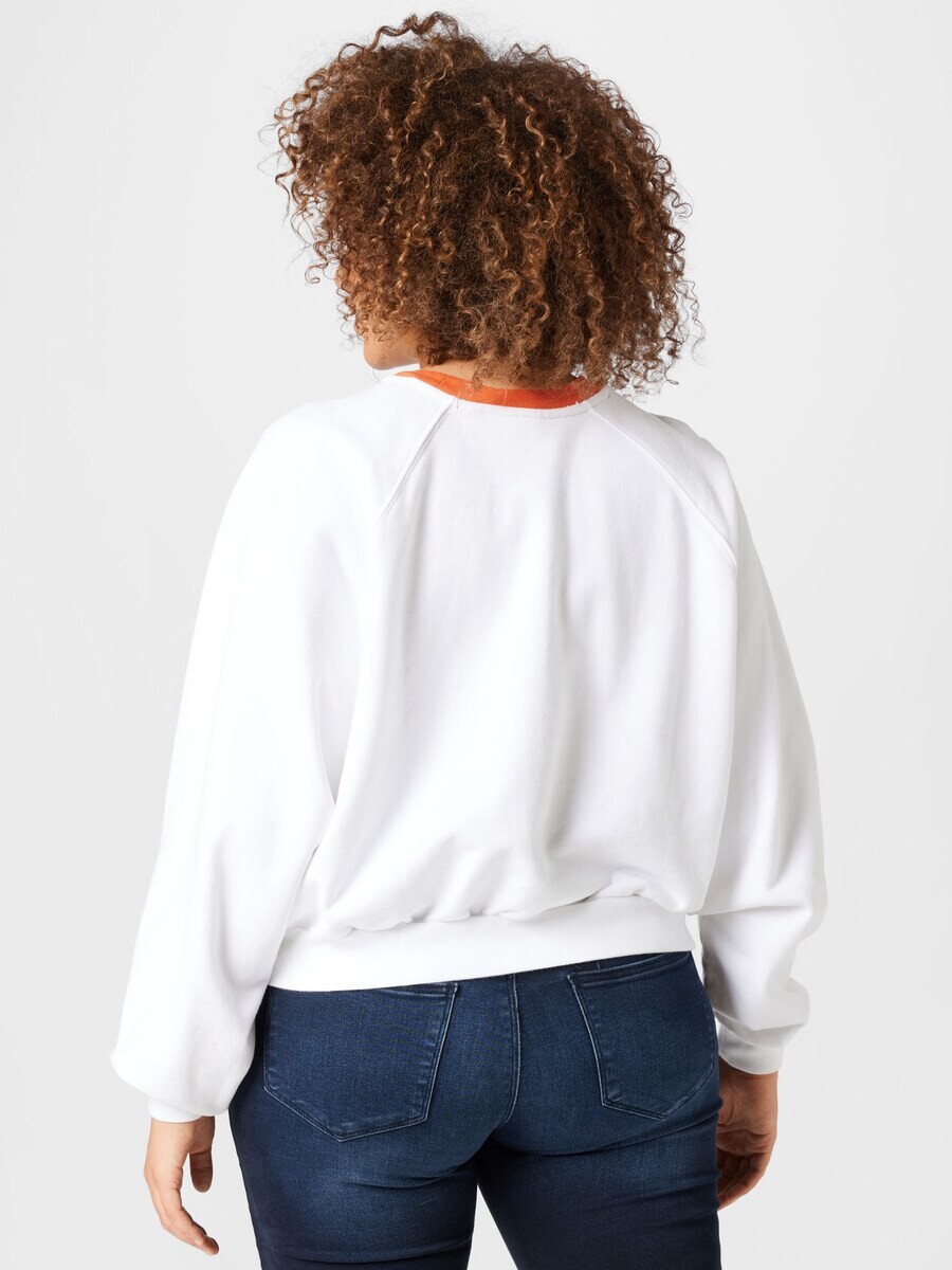Свитер Levi's Plus Sweatshirt PL Vintage Raglan Crew, белый — фото 4