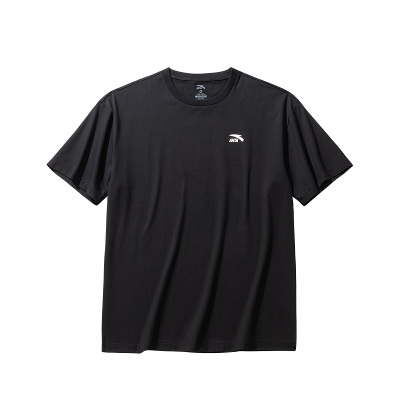 

ANTA Футболка мужская базовая Black, Черный, ANTA Футболка мужская базовая Black