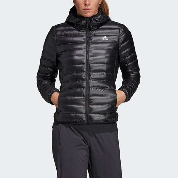 Куртка (WMNS) adidas logo Casual Outdoor Stay Warm Sports Black Down Jacket, черный — фото 3
