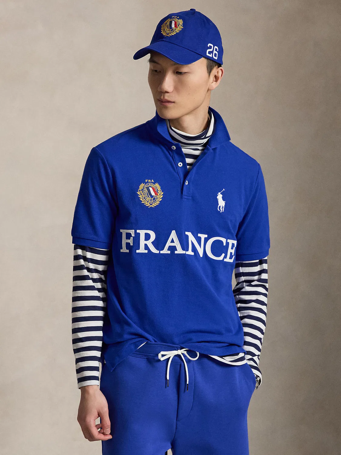 Рубашка Polo Ralph Lauren синего цвета — фото 3