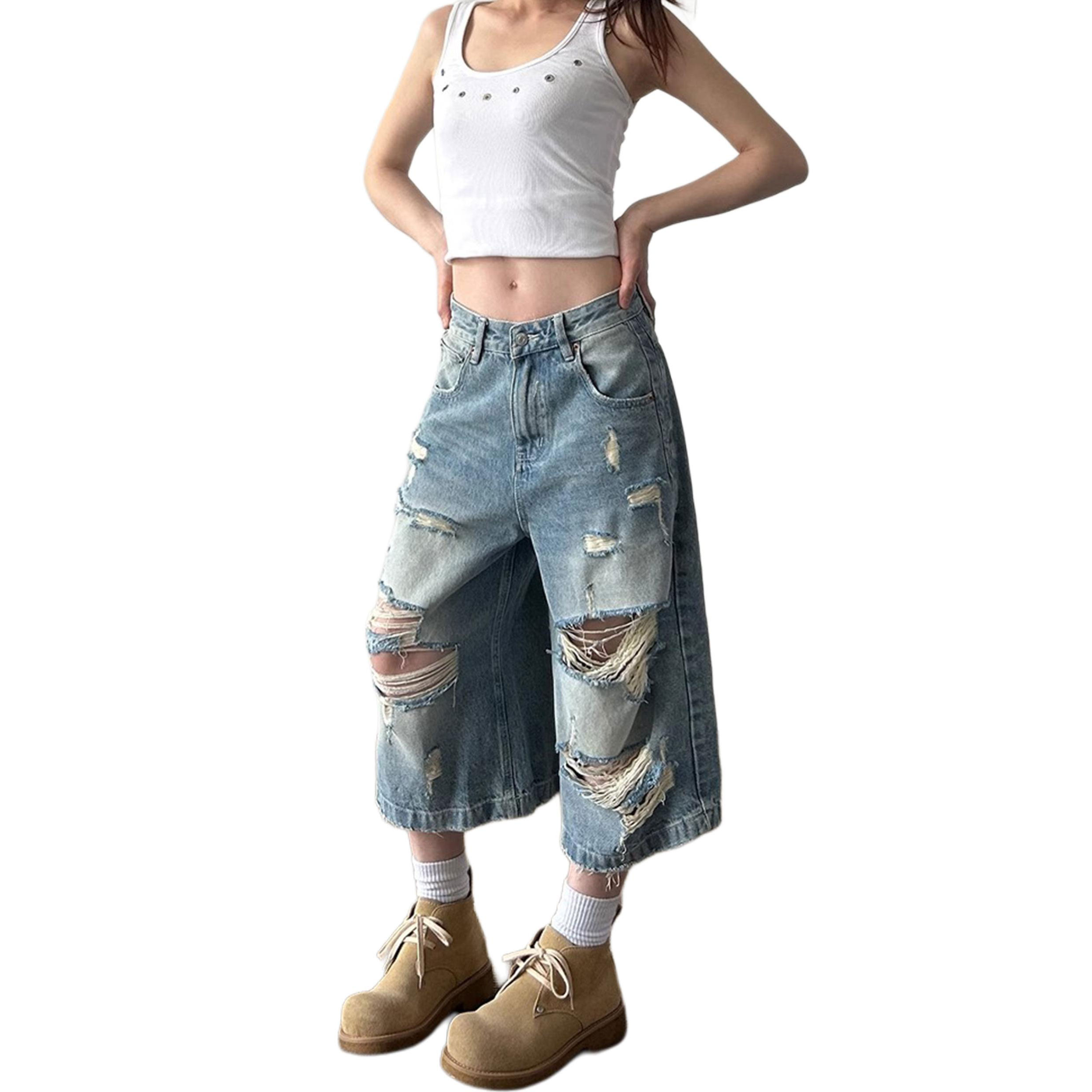 

ZIAREL Джинсовые шорты Unisex Light Blue Moderate