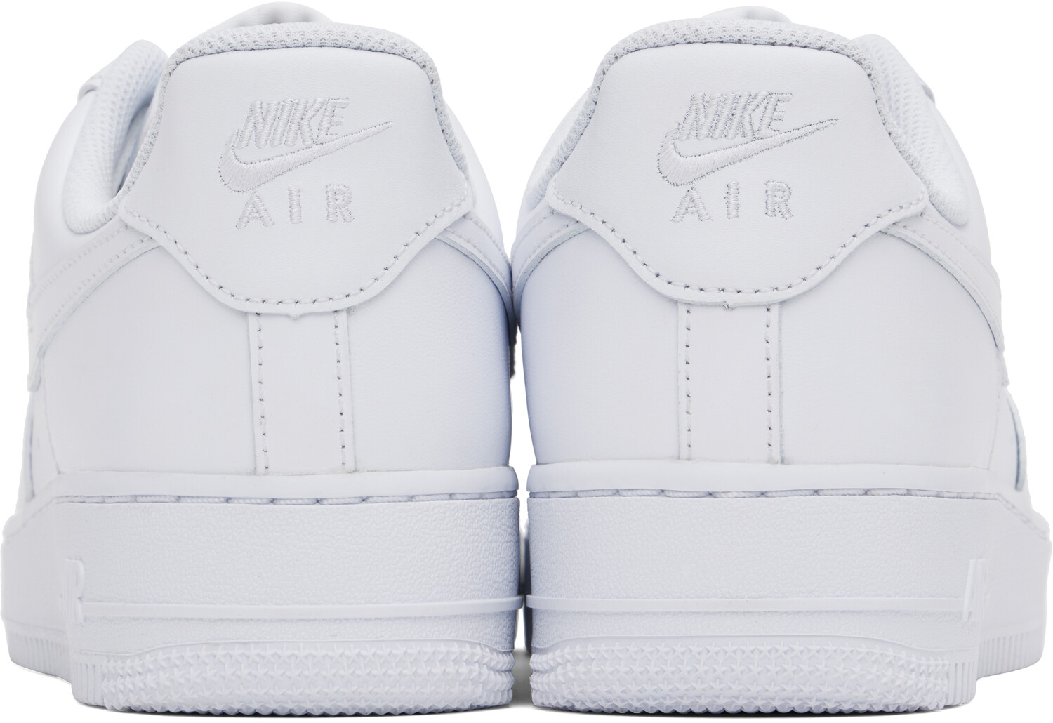 Белые кроссовки Air Force 1 '07 Nike, белый/белый — фото 2