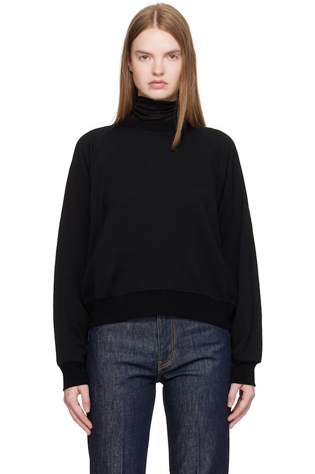 

Светлая шерстяная толстовка-пуловер Auralee, черный