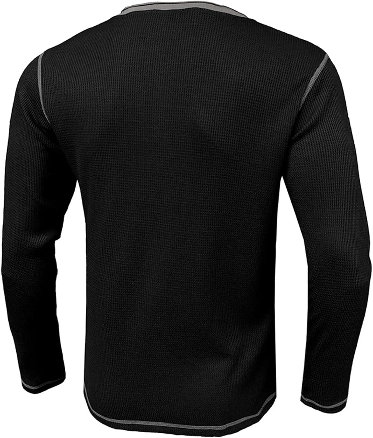 Мужская футболка для тренировок Slim Fit с длинным рукавом и лацканом — фото 3