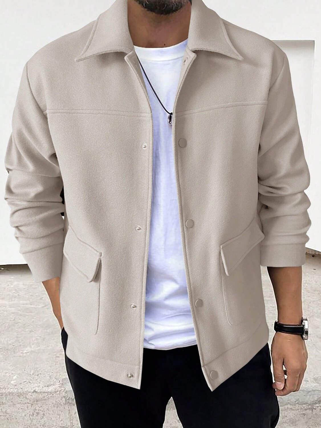 

Мужская куртка с карманом и клапаном Homme Manfinity, абрикосовый