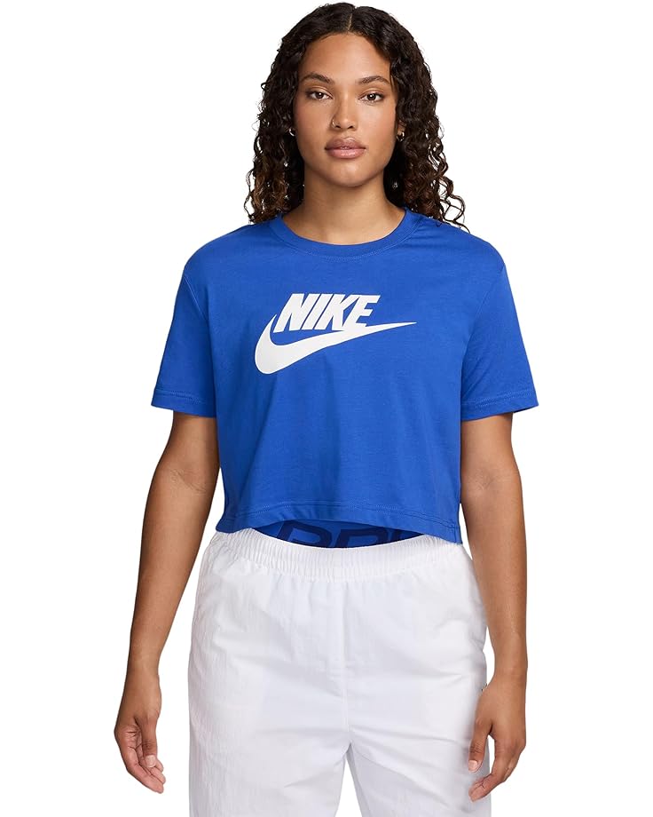 

Футболка Nike Sportswear Essential Club Cropped Logo T-shirt, цвет Game Royal/White
