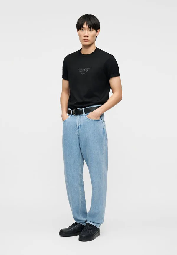 Джинсы свободного кроя Emporio Armani, Light Blue Denim — фото 2