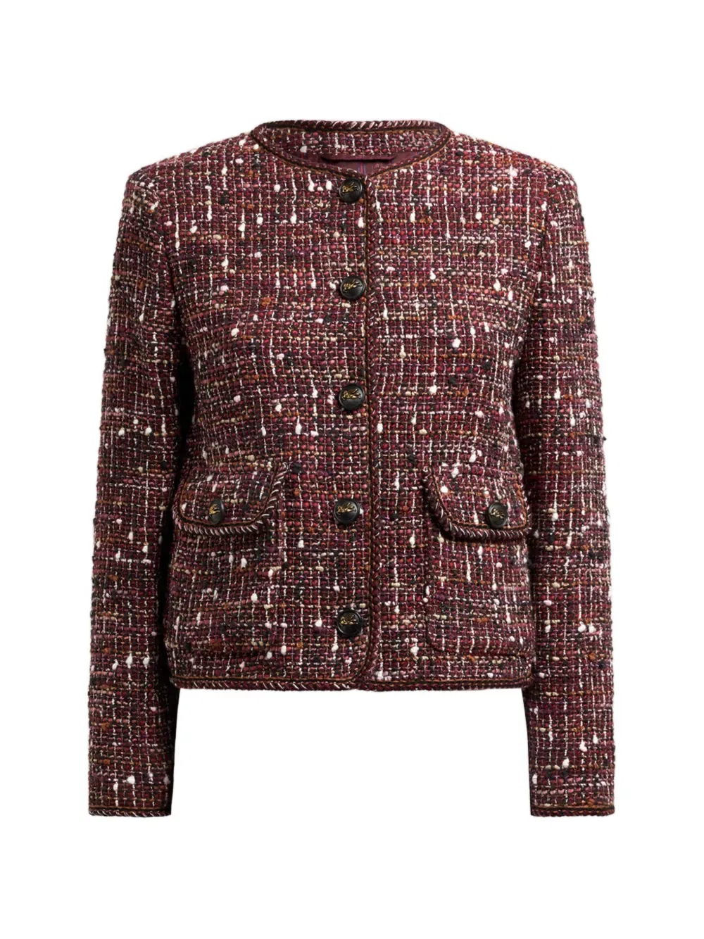 Жакет из твида Etro, красный