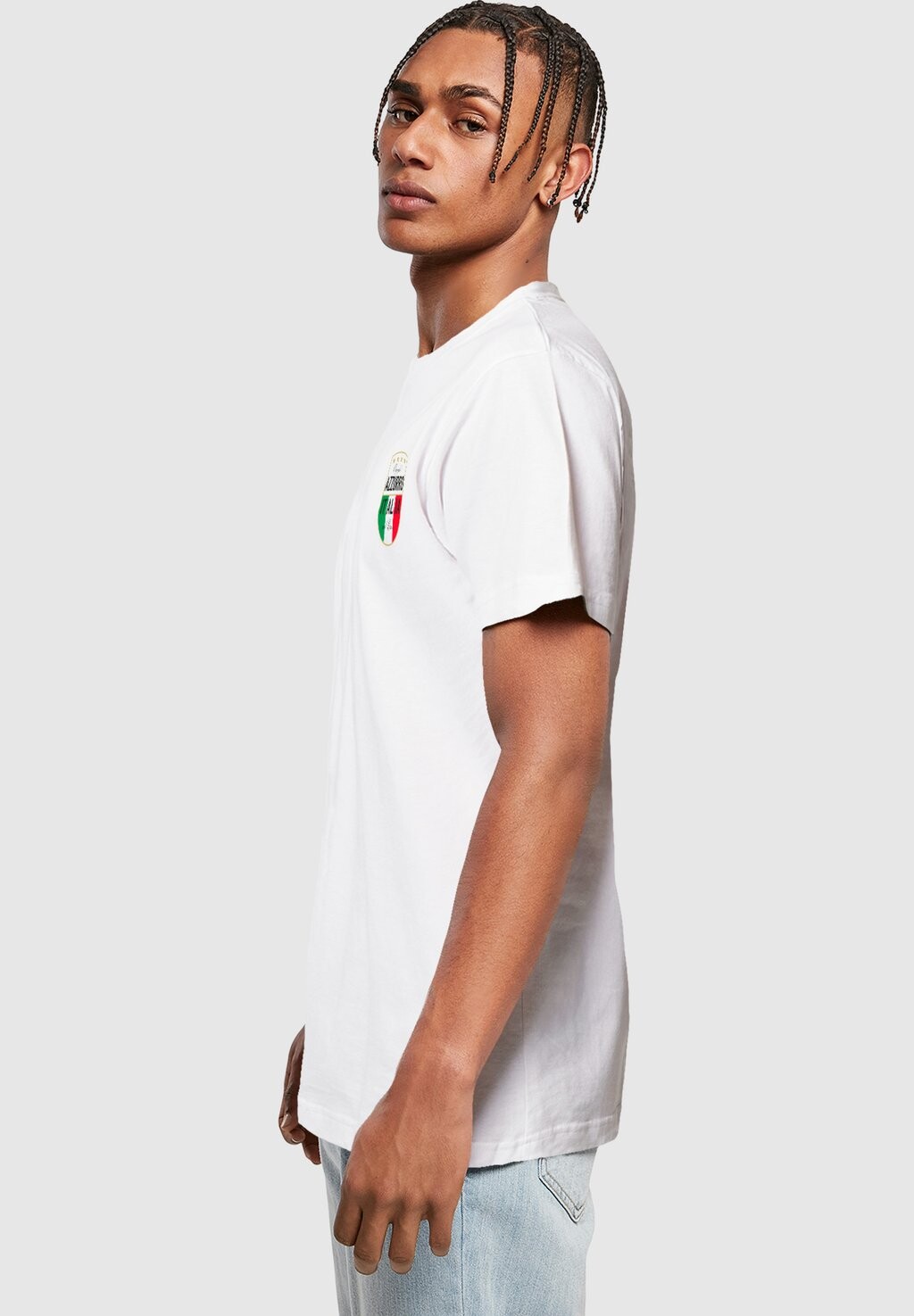 

Футболка с принтом AZURRO ITALIA CREST Mister Tee, белый