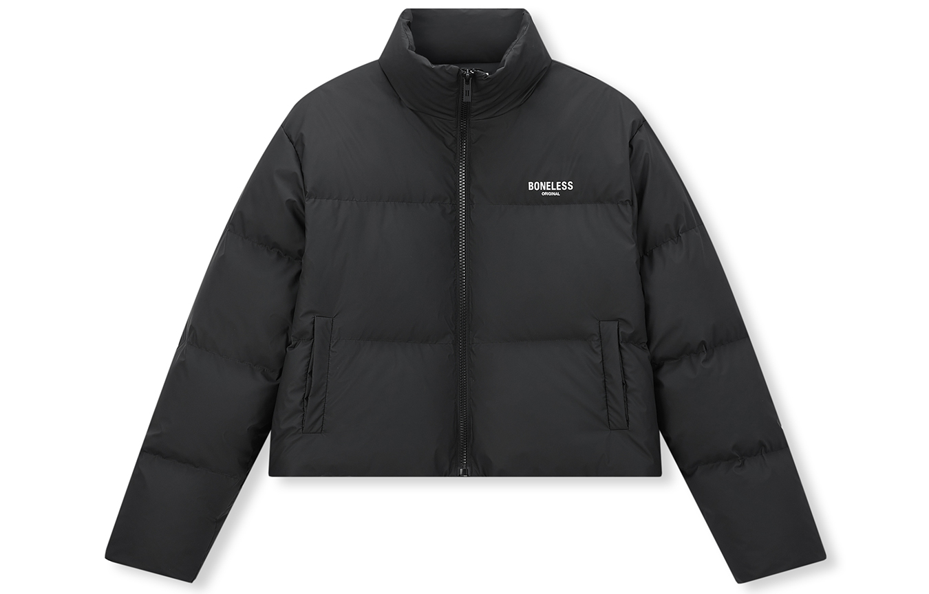 

BONELESS Унисекс пуховик, Black (Cropped)