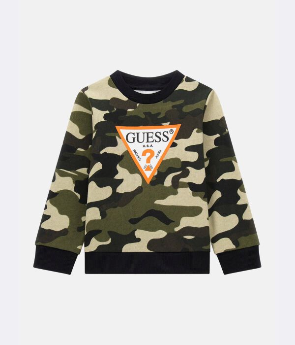 

Толстовка камуфляжная Guess Regular Fit, зеленый
