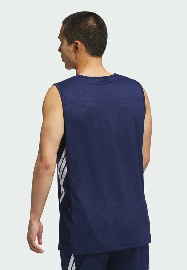 Топ баскетбольный Adidas Performance 3G speed reversible, темно-синий с белым — фото 2
