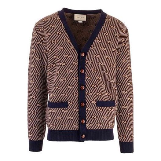 

Кардиган Gucci Stripe Wool Knitting Cardigan Brown