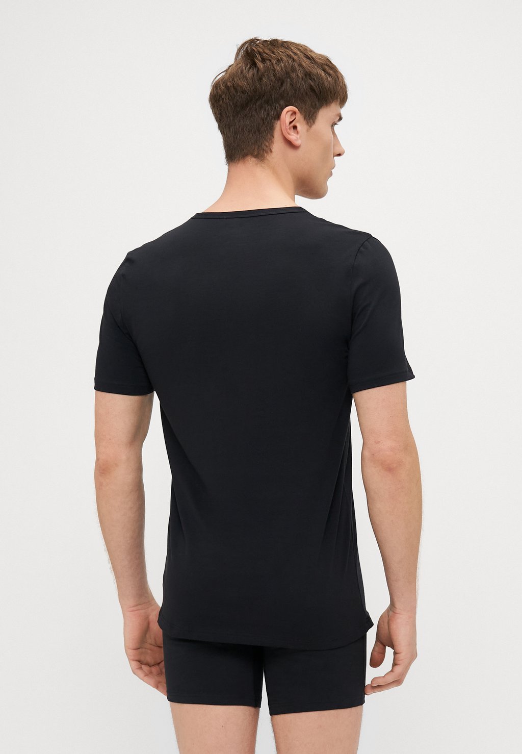 Нижняя рубашка V NECK 2 PACK Adidas Sportswear, черный — фото 3