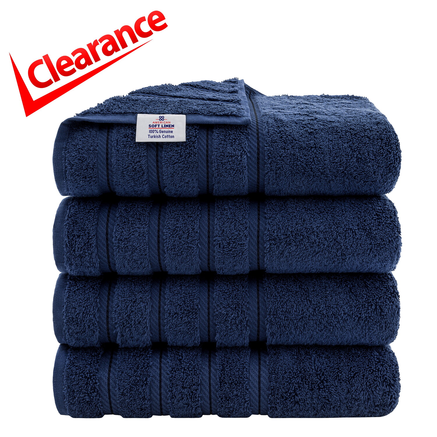 

Набор льняных полотенец American Soft Linen, синий