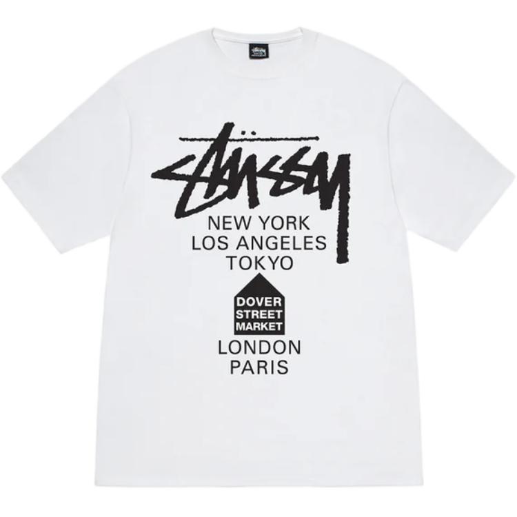 

Футболка unisex dsm world cruise series ss25 Stussy, белый