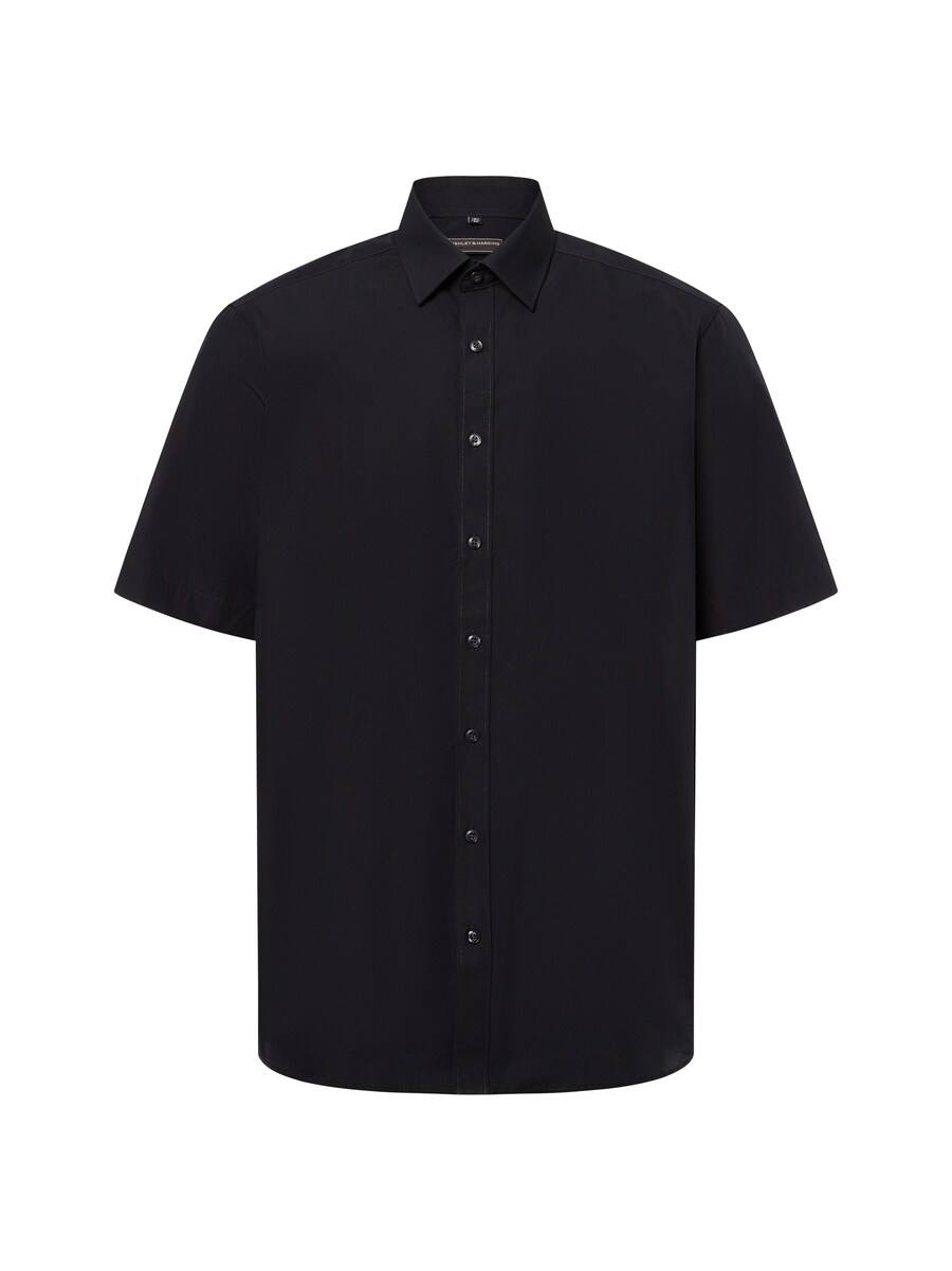 

Рубашка на пуговицах классического кроя Finshley & Harding Easy Care, черный