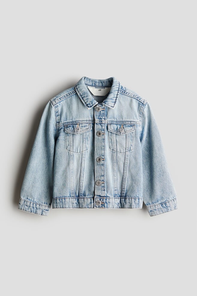 

Джинсовая куртка с принтом H&M, синий