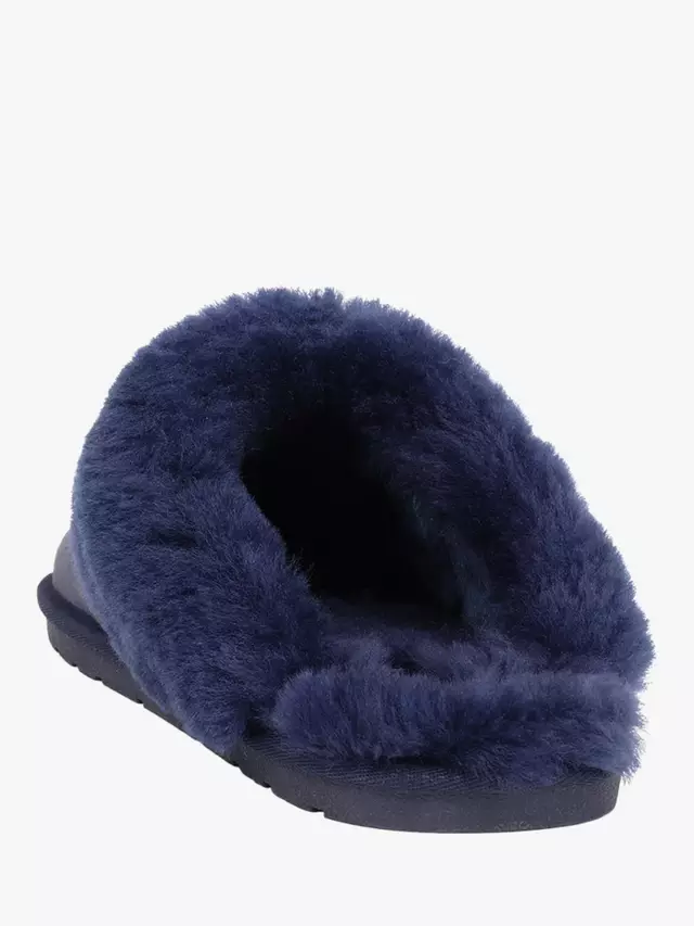 Тапочки Jones Bootmaker Bella-Rose Sheepskin Mule, темно-синий — фото 3