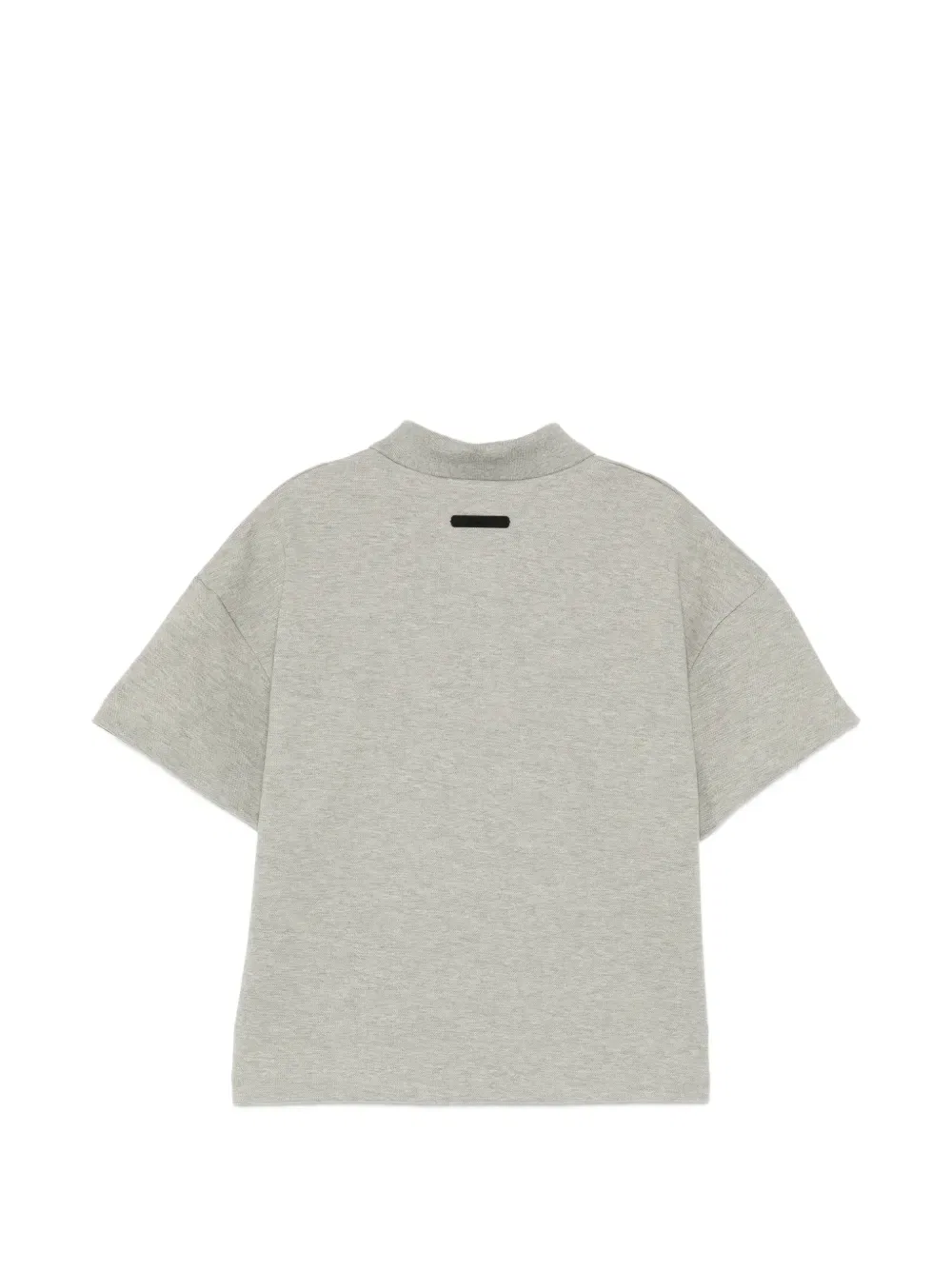Поло с коротким рукавом и вышивкой Fear Of God Essentials Kids, серый — фото 2