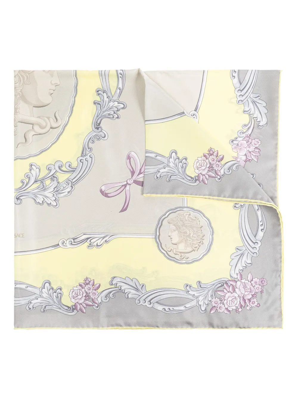 

Шелковый платок VERSACE, желтый