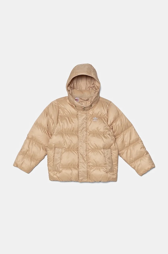 

Детская пуховая куртка Adidas Originals Adicolor Kids, бежевый