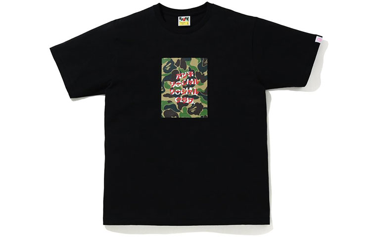 

Футболка Bape мужская A Bathing Ape, черный/красный