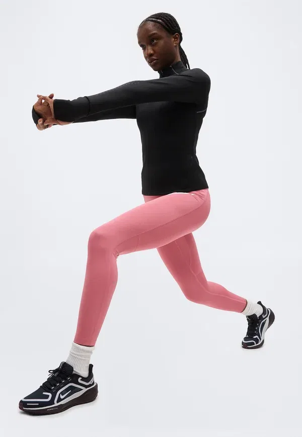 Тайтсы для бега Nike Performance, цвет пион/белый — фото 4