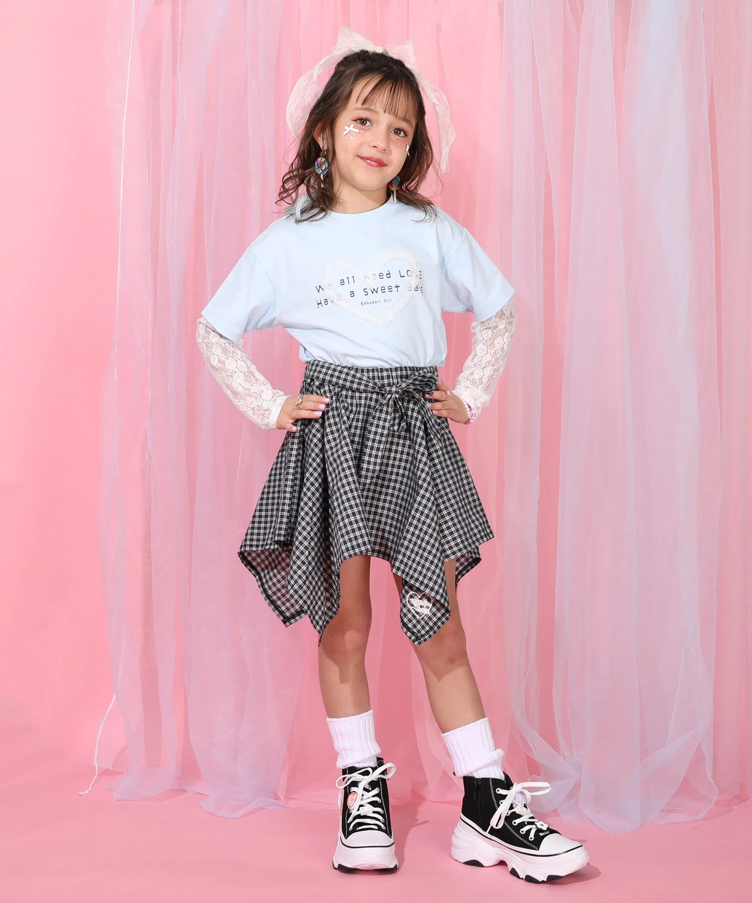 Детская юбка BABYDOLL 1422K с поясом-рубашкой — фото 3