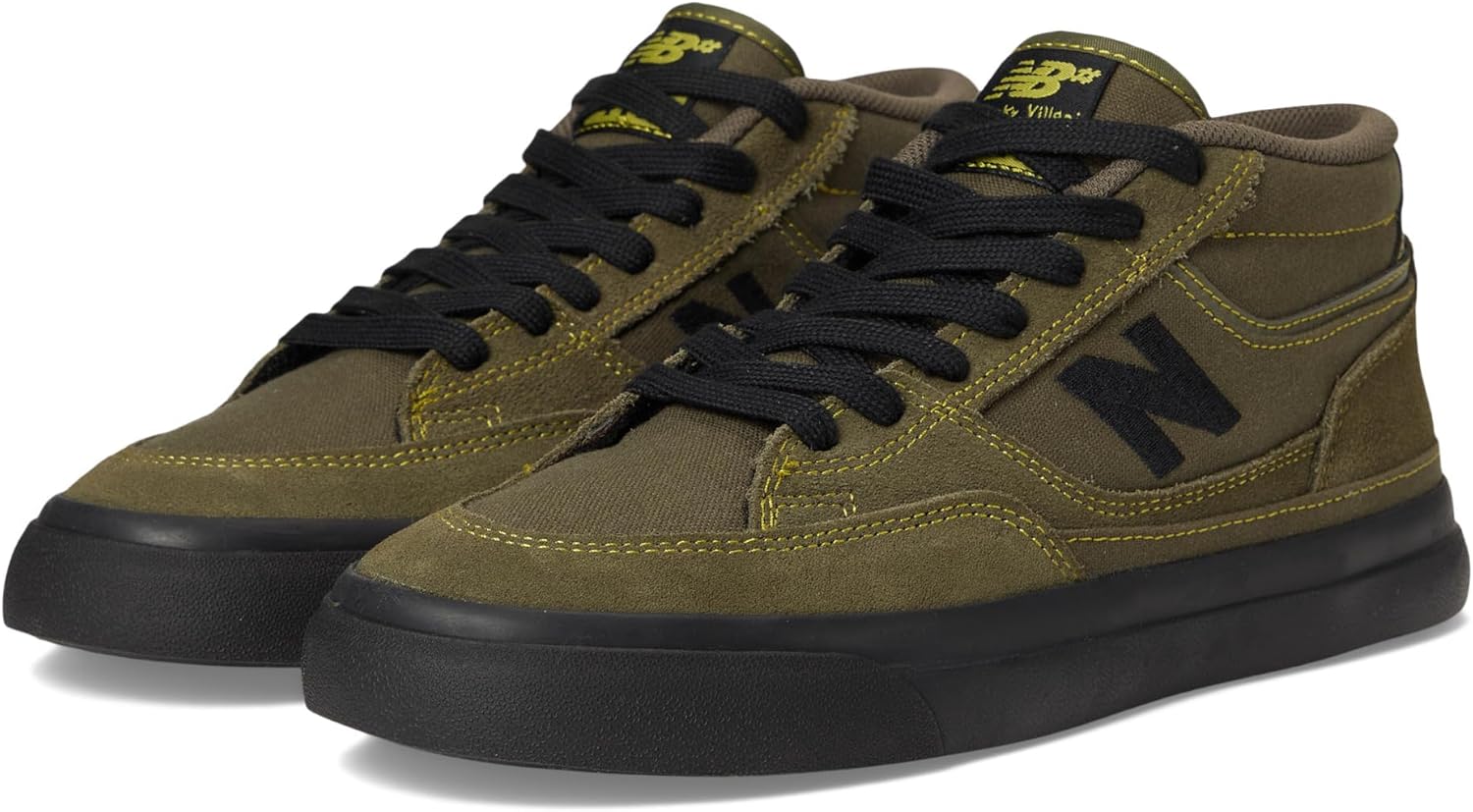 

Кроссовки для скейтбординга New Balance Unisex Adult 417 Franky Villani, черный/оливковый