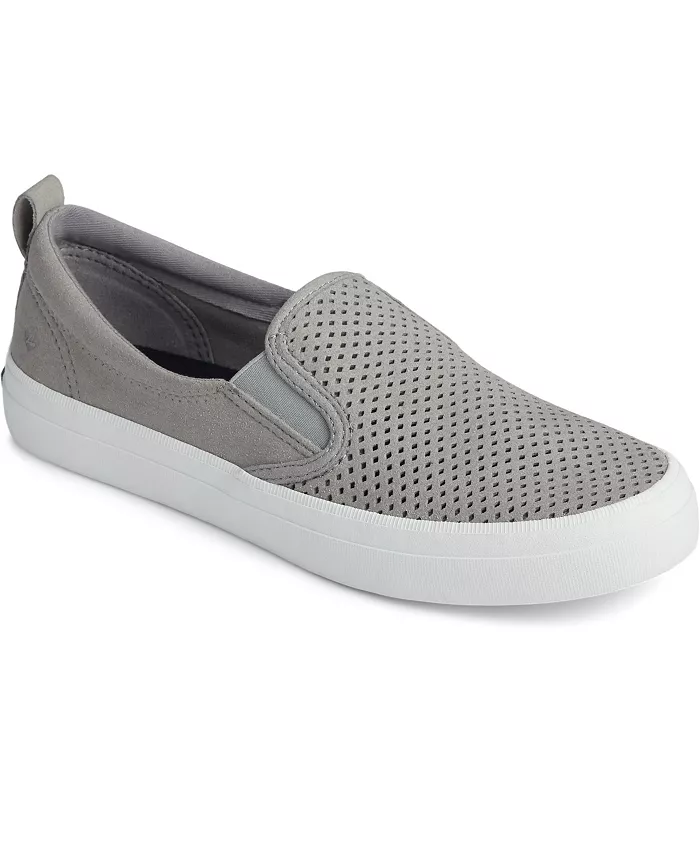

Женские перфорированные слипоны Crest Twin Gore Sperry, серый