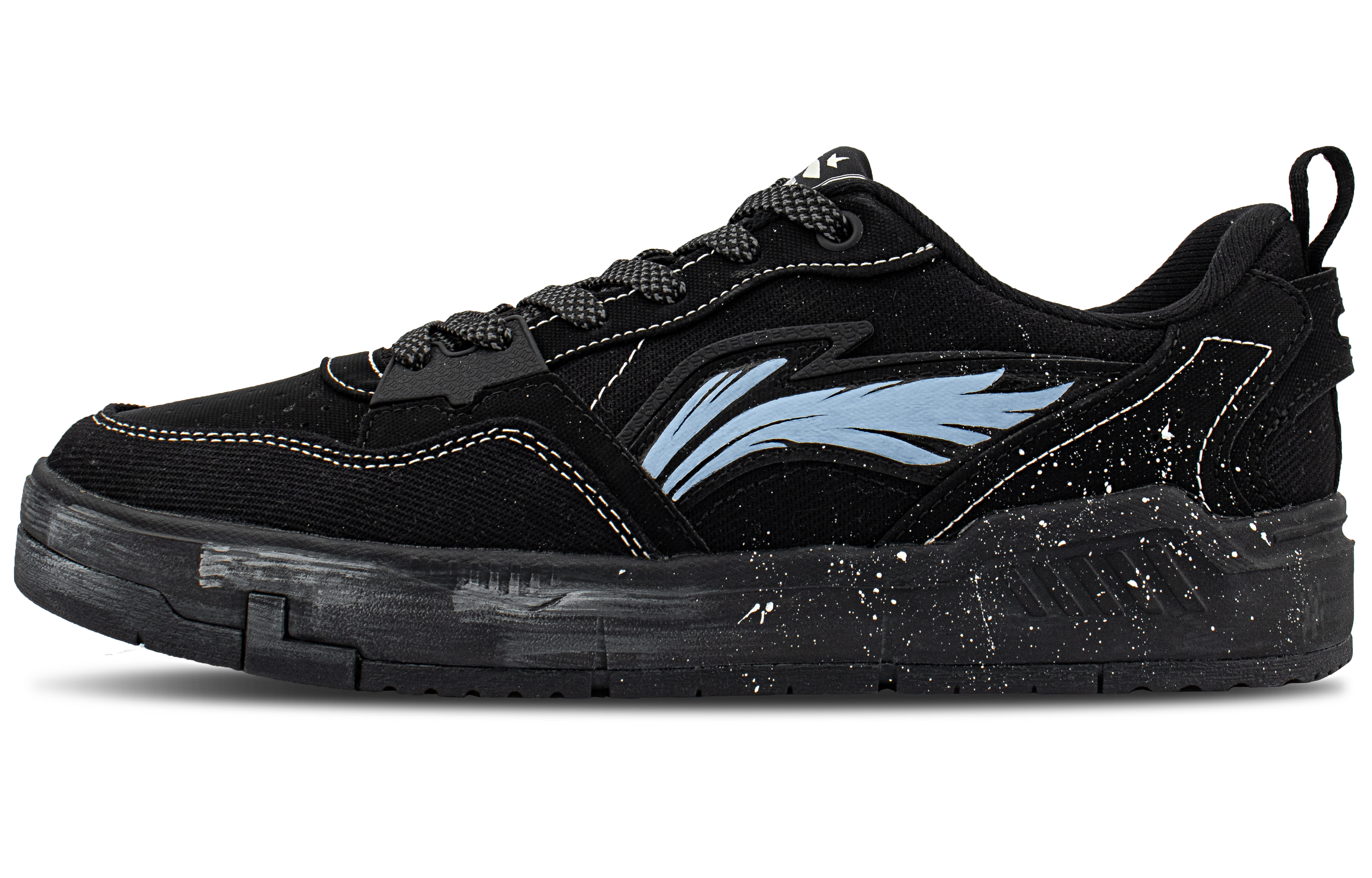 

LINING Кроссовки для скейтбординга Yuan Chu Coverage, устойчивые к истиранию и скольжению, черные, мужские