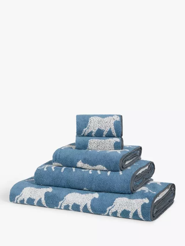 

Полотенце John Lewis Jungle Animal, цвет bluestone