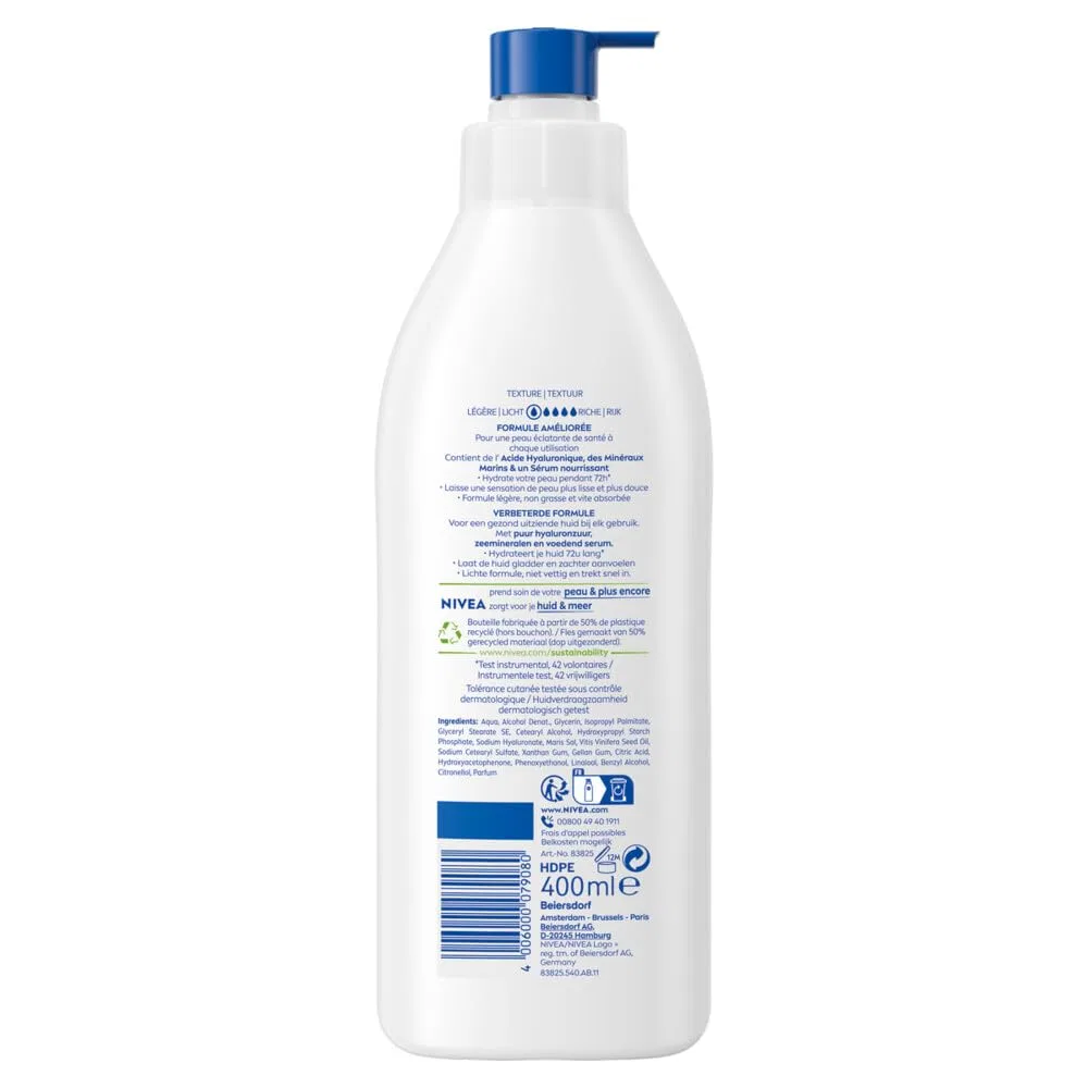Лосьон для тела NIVEA Express Hydration 72H с дозатором для нормальной и сухой кожи (6 x 400 мл) Nivea — фото 2