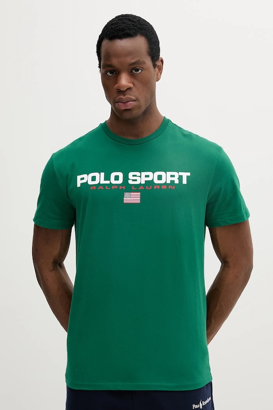 

Хлопковая футболка Polo Ralph Lauren, зеленый