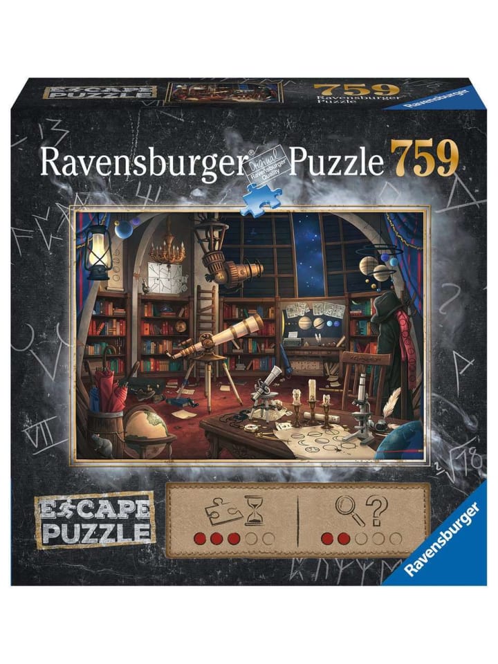 

Пазл Ravensburger, 759 деталей, "Космическая обсерватория ESCAPE 1", в красочном исполнении