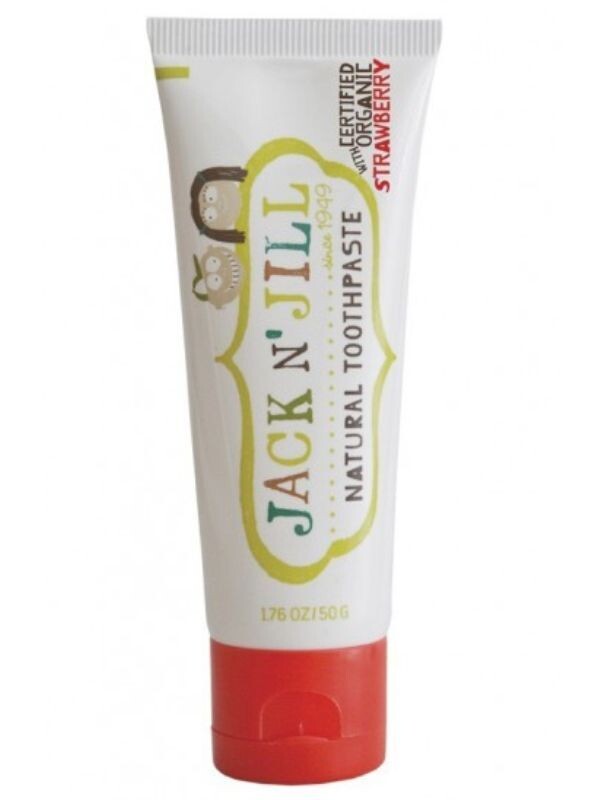 

Jack`N`Jill Organiczna Truskawka i Xylitol зубная паста для детей, 50 ml
