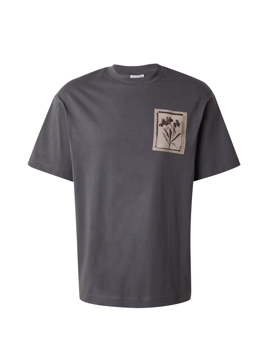 

Классическая футболка SELECTED HOMME Shirt SLHNorman, темно-серый