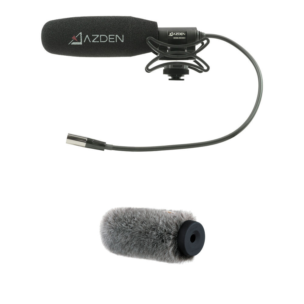 

Azden SGM-250MX Mini-XLR направленный микрофон с комплектом ветрозащиты для Blackmagic Pocket Cinema (крепление Shockmount, только Phantom)